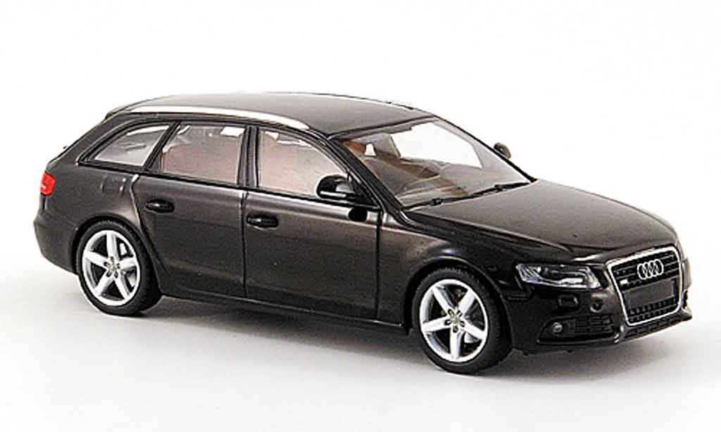Diecast model cars Audi A4 1/43 Minichamps Avant black 2007 