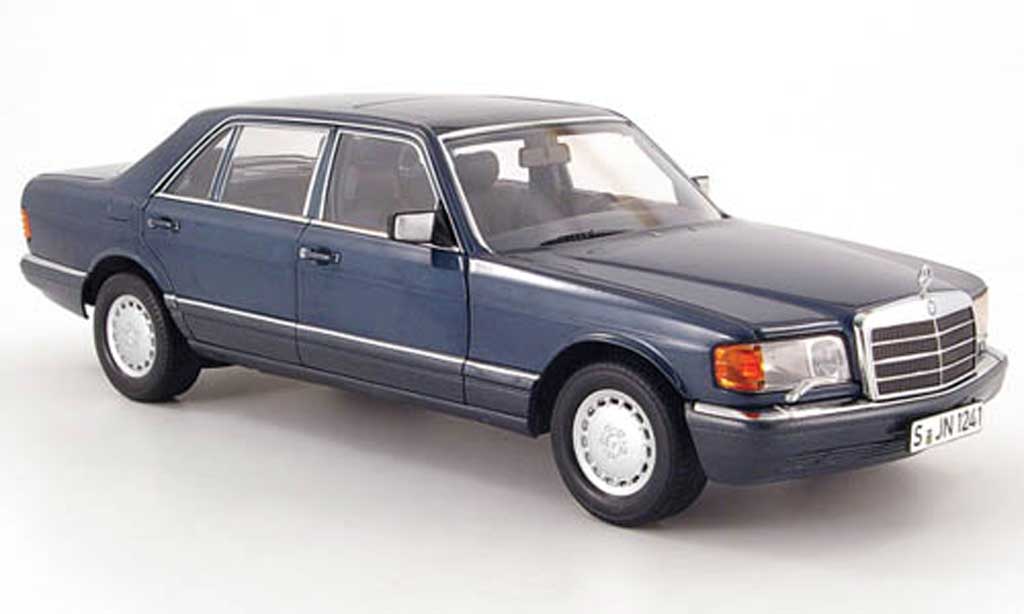 1/18 Norev Mercedes-Benz 560 SEL W126 1989 Black Diecast Full Openings