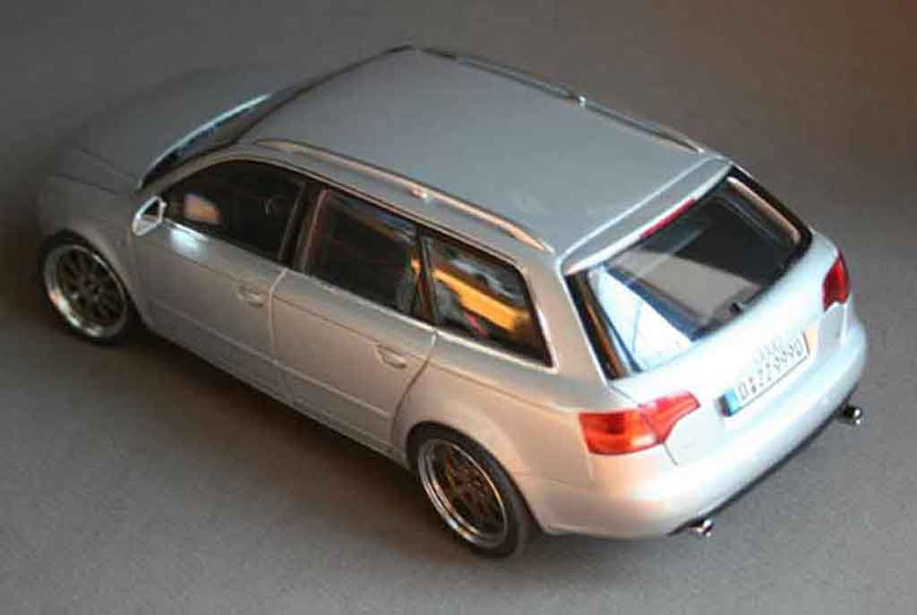 Diecast model cars Audi A4 Avant 1/18 Minichamps Avant grey jantes 18  pouces gmp kinesis 