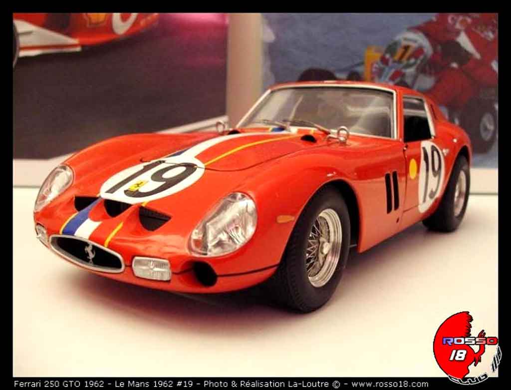 Ferrari Ferrari 250 GTO 1962 Le Mans model in 1:18 scale Man