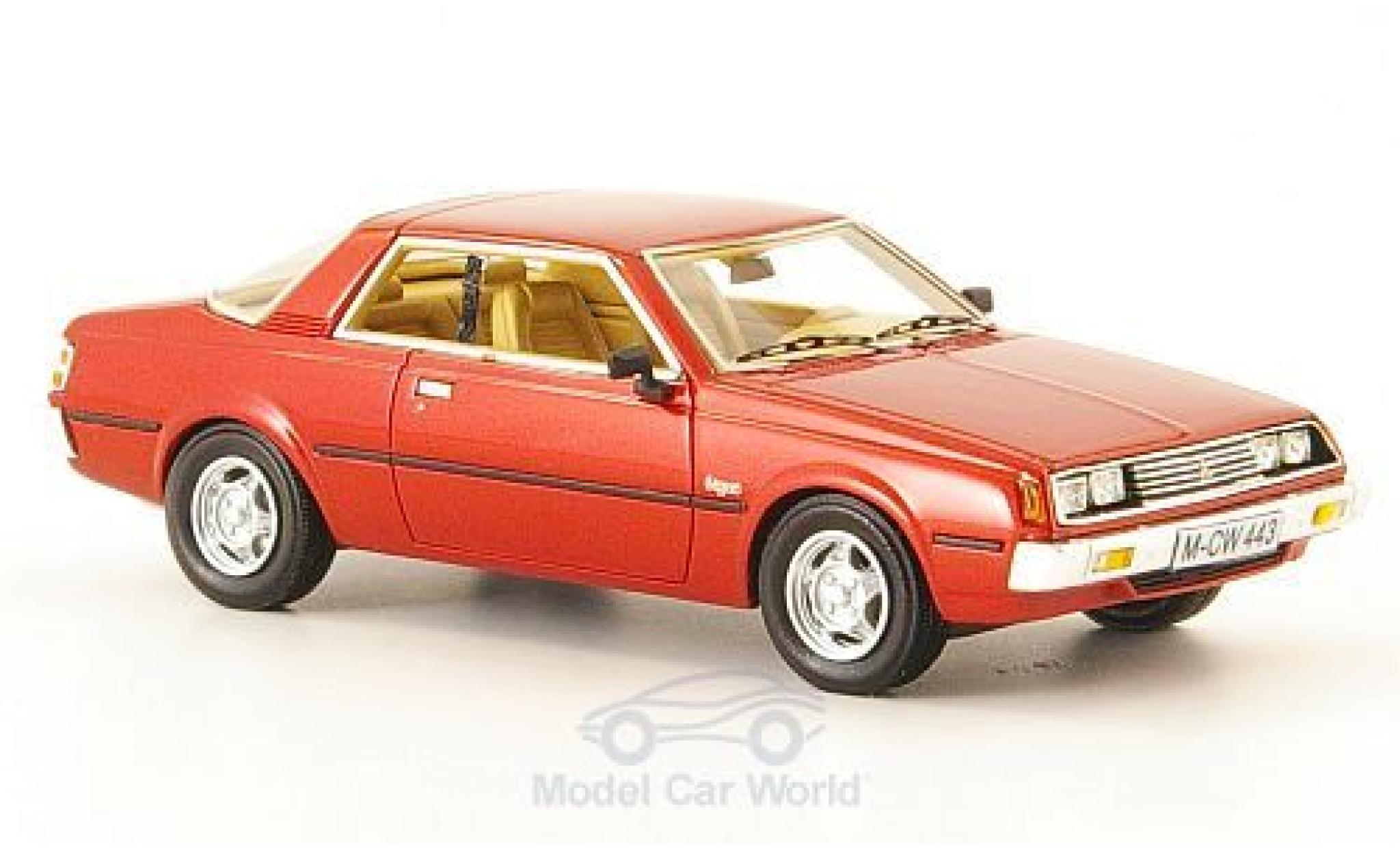 Diecast model cars Mitsubishi Sapporo 1/43 Neo MK1 red edition