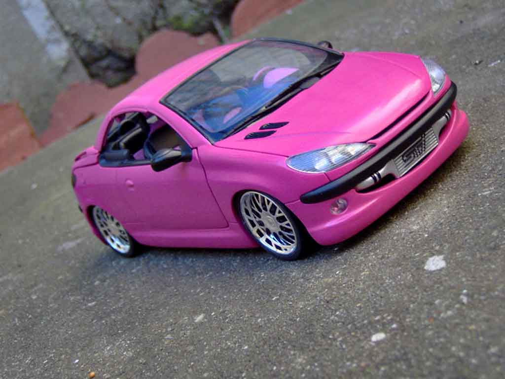 Peugeot - 206 Tuning - Welly - 1/24 - Voiture miniature diecast