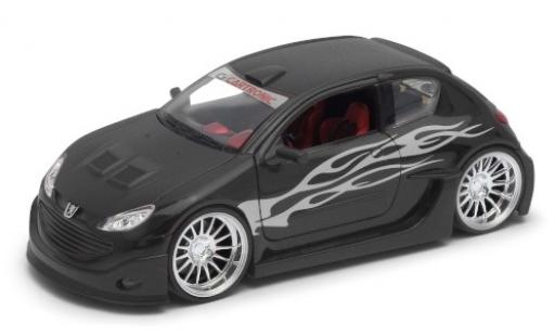 PEUGEOT 206 TUNING noir mat 1/24